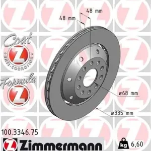 Wysoka jakość Tarcza hamulcowa ZIMMERMANN 100.3346.75