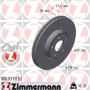 Tarcza hamulcowa ZIMMERMANN 100.3377.52 Kup online
