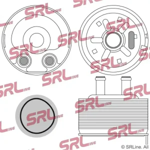 Chłodnica oleju, olej silnikowy SRLINE 2755L8-1 Hit sprzedaży