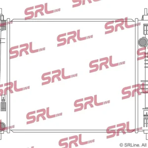 Chłodnica, układ chłodzenia silnika SRLINE 278708-2 Bestseller