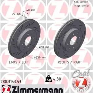 Ostatnie sztuki Tarcza hamulcowa ZIMMERMANN 280.3153.53