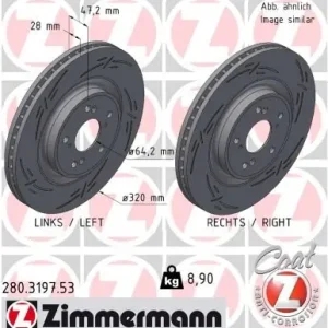 Premium Tarcza hamulcowa ZIMMERMANN 280.3197.53