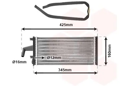 Wymiennik ciepła, ogrzewanie wnętrza VAN WEZEL 28006019 Nie przegap