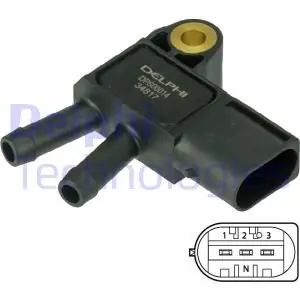 Czujnik, ciśnienie spalin DELPHI DPS00014 Dostępne od ręki