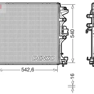 Nowość Chłodnica, układ chłodzenia silnika DENSO DRM01004