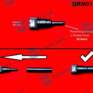 Darmowy zwrot Łącznik przewodu elastycznego, przewód paliwowy DR.MOTOR AUTOMOTIVE DRM0161Q
