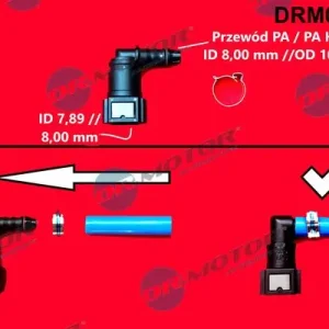 Łącznik przewodu elastycznego, przewód paliwowy DR.MOTOR AUTOMOTIVE DRM0167Q Oferta