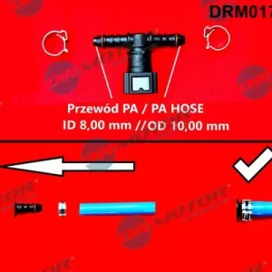 Łącznik przewodu elastycznego, przewód paliwowy DR.MOTOR AUTOMOTIVE DRM0170Q Premium