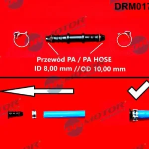 Łącznik przewodu elastycznego, przewód paliwowy DR.MOTOR AUTOMOTIVE DRM0171Q Hit sprzedaży