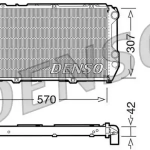 Cena promocyjna Chłodnica, układ chłodzenia silnika DENSO DRM02001