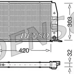 Tylko do końca tygodnia Chłodnica, układ chłodzenia silnika DENSO DRM02012
