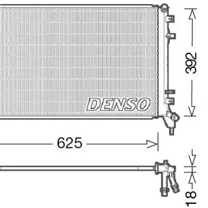 Chłodnica, układ chłodzenia silnika DENSO DRM02016 Darmowa dostawa
