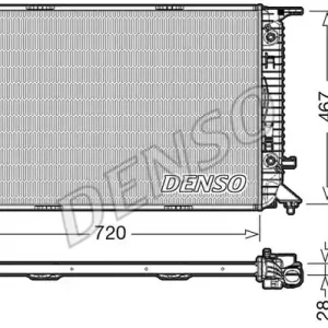 Dostępne od ręki Chłodnica, układ chłodzenia silnika DENSO DRM02021