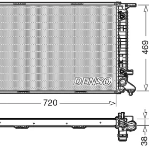 Chłodnica, układ chłodzenia silnika DENSO DRM02023 Szybka dostawa