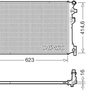 Taniej Chłodnica, układ chłodzenia silnika DENSO DRM02048