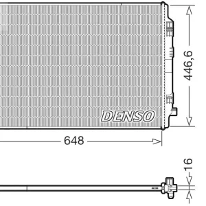 Chłodnica, układ chłodzenia silnika DENSO DRM02050 Hit cenowy