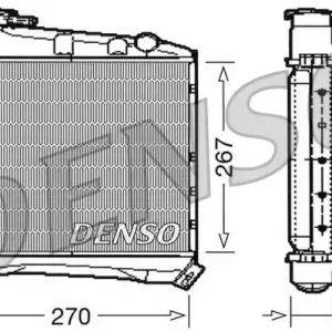 Dodaj do koszyka Chłodnica, układ chłodzenia silnika DENSO DRM03020