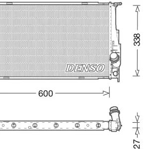 Ostatnie sztuki Chłodnica, układ chłodzenia silnika DENSO DRM05003