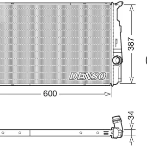Chłodnica, układ chłodzenia silnika DENSO DRM05006 Cena promocyjna