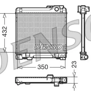 Szybka dostawa Chłodnica, układ chłodzenia silnika DENSO DRM05013