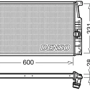 Oferta limitowana Chłodnica, układ chłodzenia silnika DENSO DRM05014