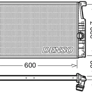 Chłodnica, układ chłodzenia silnika DENSO DRM05015 Hit cenowy