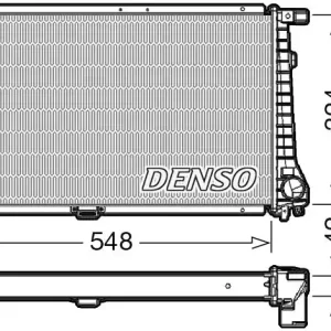 Darmowa dostawa Chłodnica, układ chłodzenia silnika DENSO DRM05016