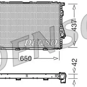 Chłodnica, układ chłodzenia silnika DENSO DRM05068 Dostępne od ręki