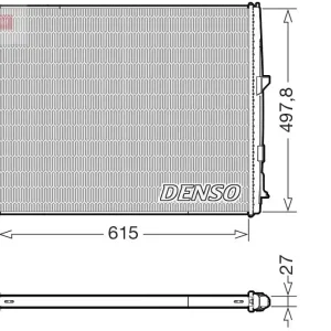 Tylko do końca tygodnia Chłodnica, układ chłodzenia silnika DENSO DRM05123