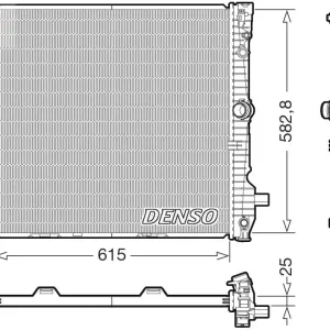Do wyczerpania zapasów Chłodnica, układ chłodzenia silnika DENSO DRM05124
