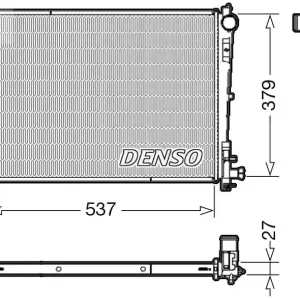 Wyjątkowa oferta Chłodnica, układ chłodzenia silnika DENSO DRM06003