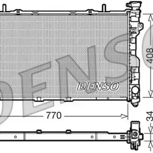 Ograniczona ilość Chłodnica, układ chłodzenia silnika DENSO DRM06012