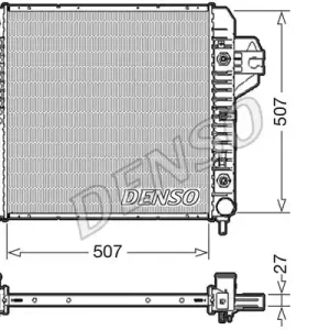 Najlepsza cena Chłodnica, układ chłodzenia silnika DENSO DRM06033