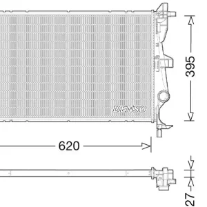 Wysoka jakość Chłodnica, układ chłodzenia silnika DENSO DRM06038
