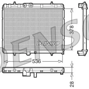 Chłodnica, układ chłodzenia silnika DENSO DRM07015 Tylko do końca tygodnia