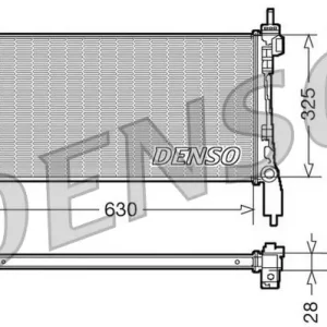 Chłodnica, układ chłodzenia silnika DENSO DRM07041 Hit cenowy