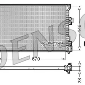 Ekspresowa dostawa Chłodnica, układ chłodzenia silnika DENSO DRM07050