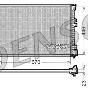 Wybór klientów Chłodnica, układ chłodzenia silnika DENSO DRM07055