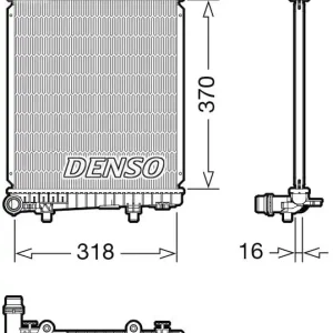 Tylko do końca tygodnia Chłodnica, układ chłodzenia silnika DENSO DRM07062