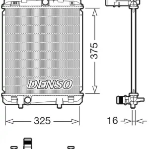 Chłodnica, układ chłodzenia silnika DENSO DRM07063 Kup online