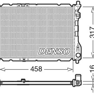 Chłodnica, układ chłodzenia silnika DENSO DRM08005 Najlepsza cena