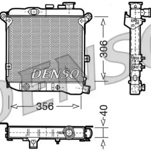 Chłodnica, układ chłodzenia silnika DENSO DRM09003 Tani
