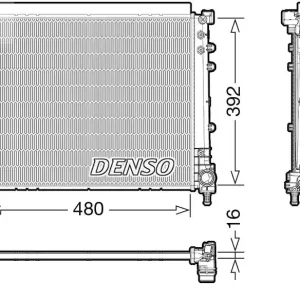 Wysoka jakość Chłodnica, układ chłodzenia silnika DENSO DRM09006