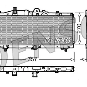 Chłodnica, układ chłodzenia silnika DENSO DRM09010 Tylko dziś