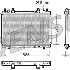 Niska cena Chłodnica, układ chłodzenia silnika DENSO DRM09026