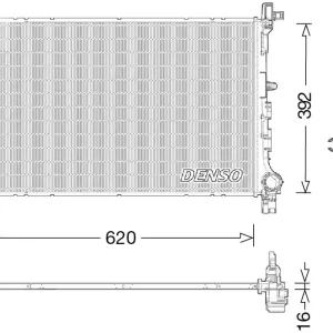 Darmowy zwrot Chłodnica, układ chłodzenia silnika DENSO DRM09046