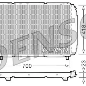 Rabat Chłodnica, układ chłodzenia silnika DENSO DRM09077