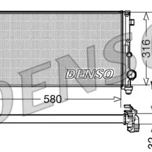 Zniżka Chłodnica, układ chłodzenia silnika DENSO DRM09084