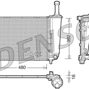 Ostatnie sztuki Chłodnica, układ chłodzenia silnika DENSO DRM09088
