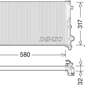 Chłodnica, układ chłodzenia silnika DENSO DRM09089 Wybór klientów